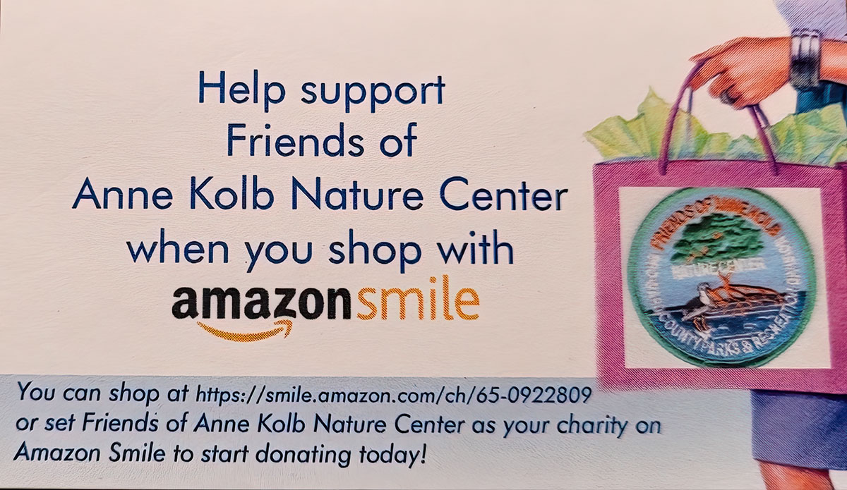 Make "Friends of Anne Kolb Nature Center,Inc." your Favorite Charity of Choice when you shop Smile Amazon.com